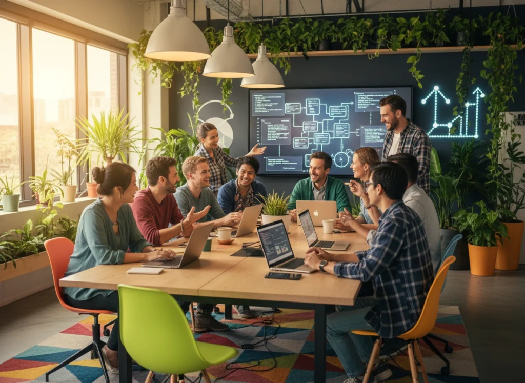Technology team building a strong and inclusive company culture