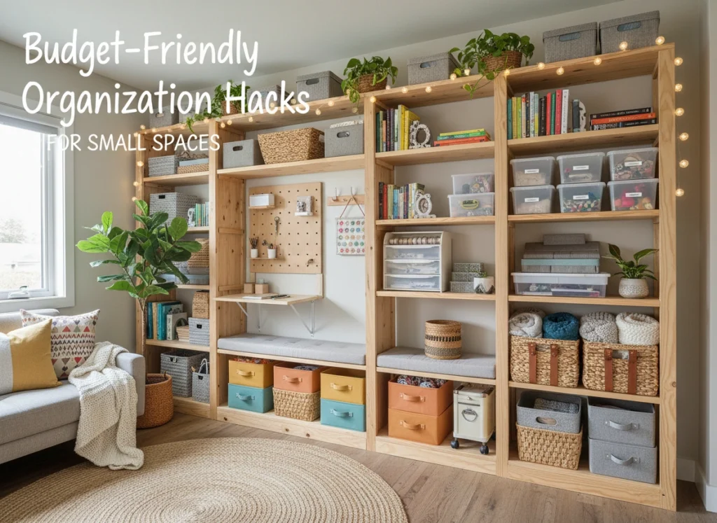 Well-organised storage in a compact UK room