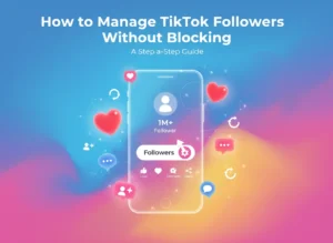 TikTok privacy and follower management settings on a phone