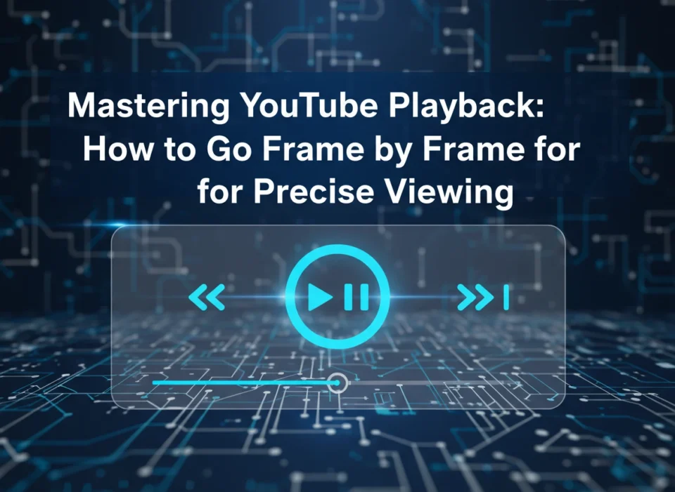 Mastering YouTube Playback: How to Go Frame by Frame for Precise Viewing