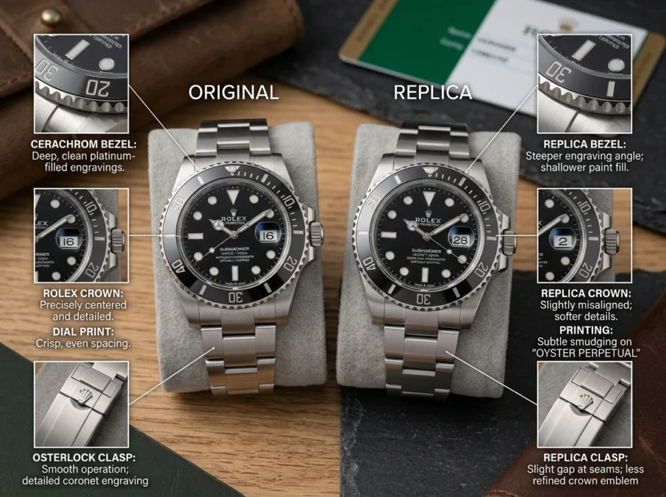 Replica Rolex Submariner vs. the Original: A Detailed Visual Comparison